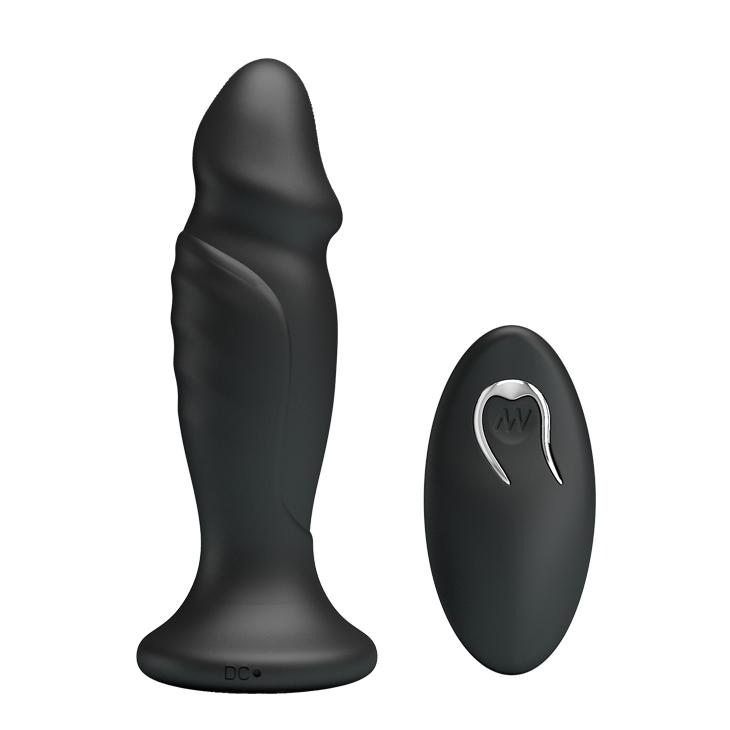 MR PLAY - Powerful Vibrating Anal Plug, Remote control, silicone, 12 functions of vibration, 5 levels of speed control, USB rechargeable 32-124 MR PLAY - Powerful Vibrating Anal Plug, Remote control, silicone, 12 functions of vibration, 5 levels of speed control, USB rechargeable 32-124