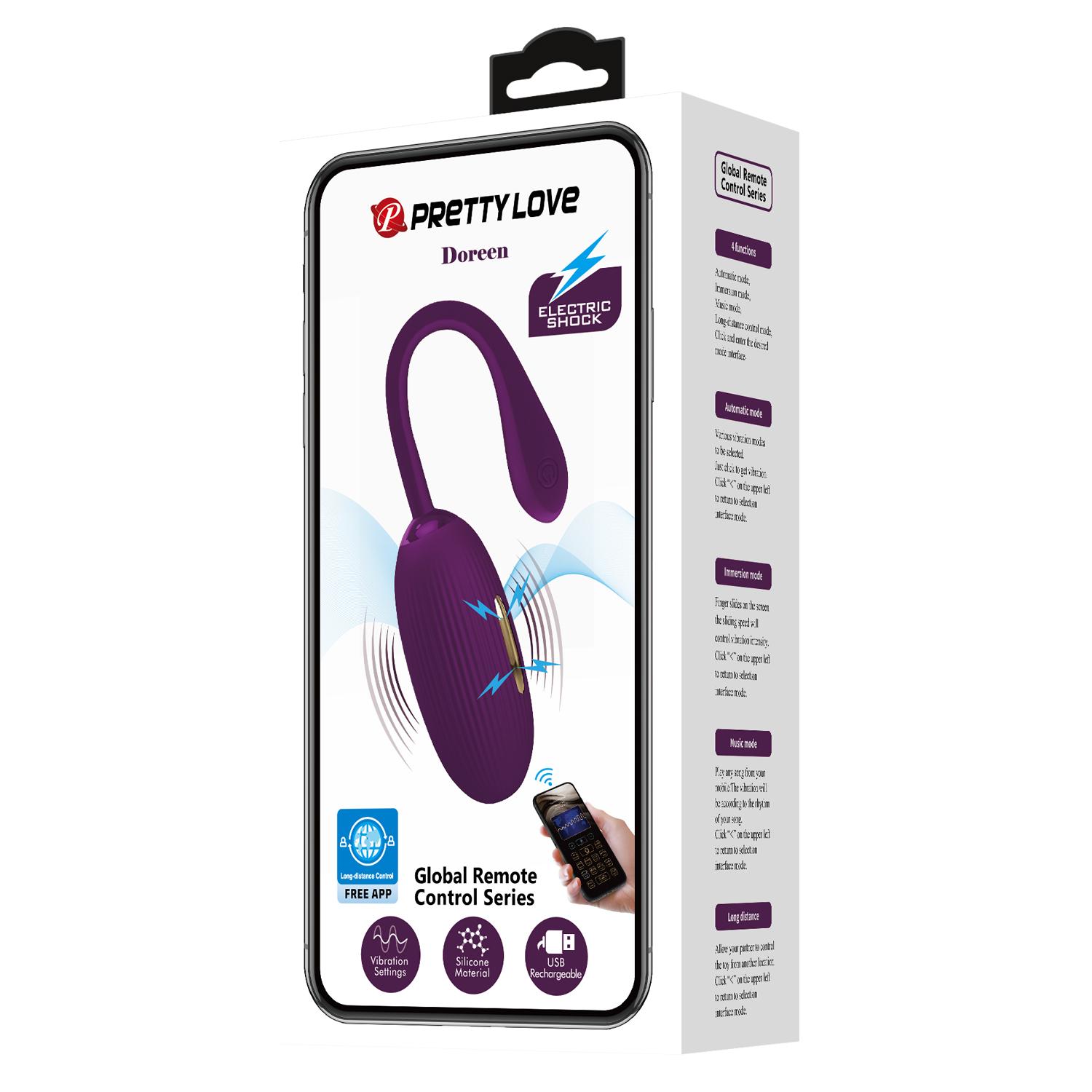 PRETTY LOVE - Doreen, 12 functions of vibration
3 electric shock
mobile app control
waterproof
USB rechargeable
silicone 32-190 PRETTY LOVE - Doreen, 12 functions of vibration
3 electric shock
mobile app control
waterproof
USB rechargeable
silicone 32-190