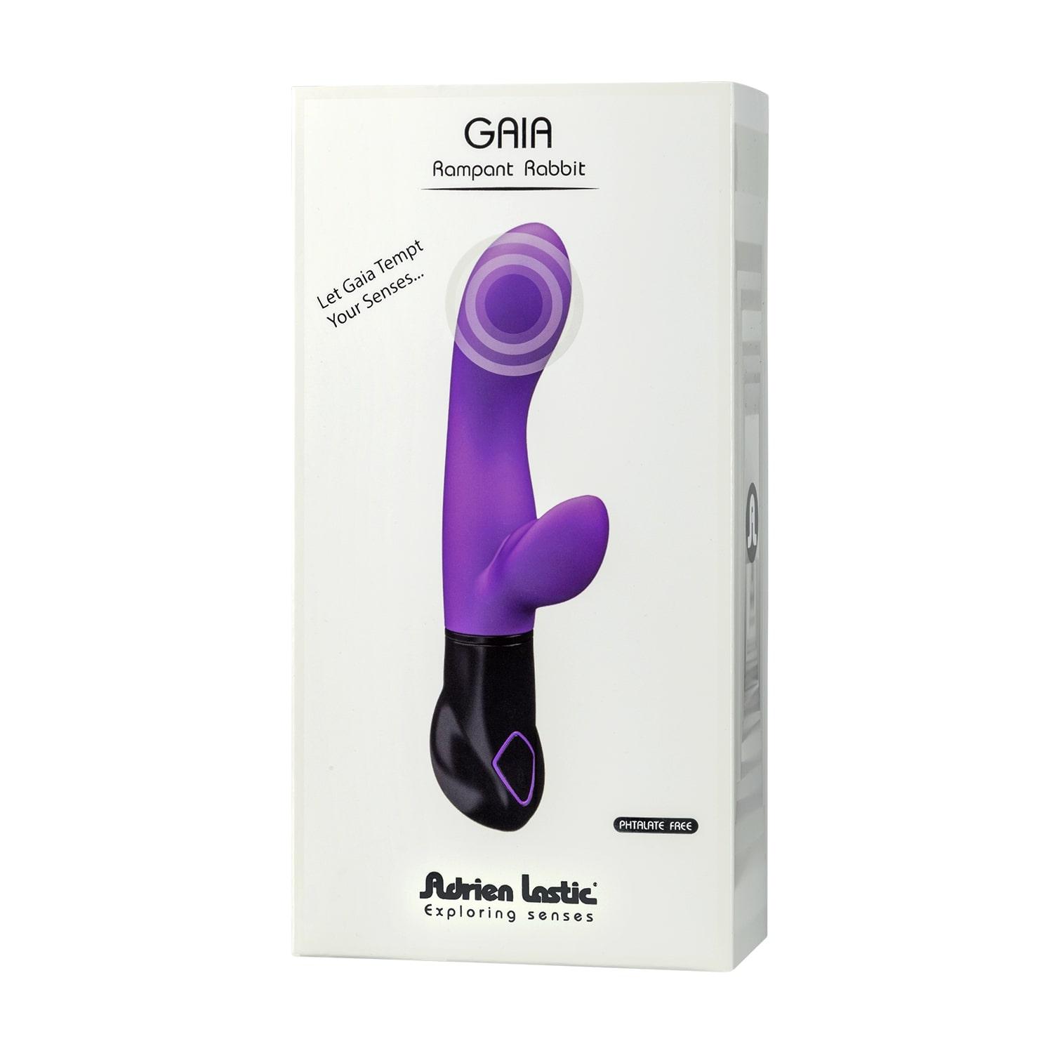 Adrien Lastic Gaia Rabbit Vibrator, Purple