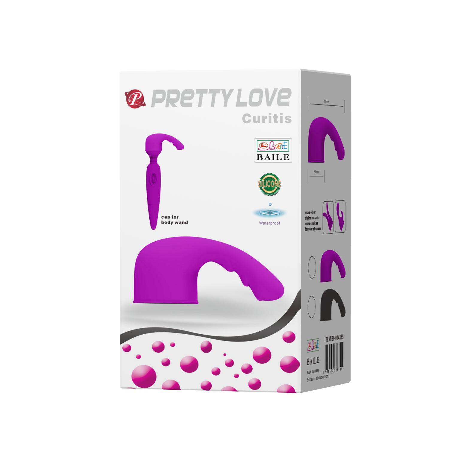 PRETTY LOVE - Curitis, Wand Massager Head           Materail: Silicone                         ':50mm   L:115mm