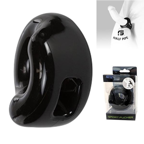 Sport Fucker Half Pipe Cockring, Black