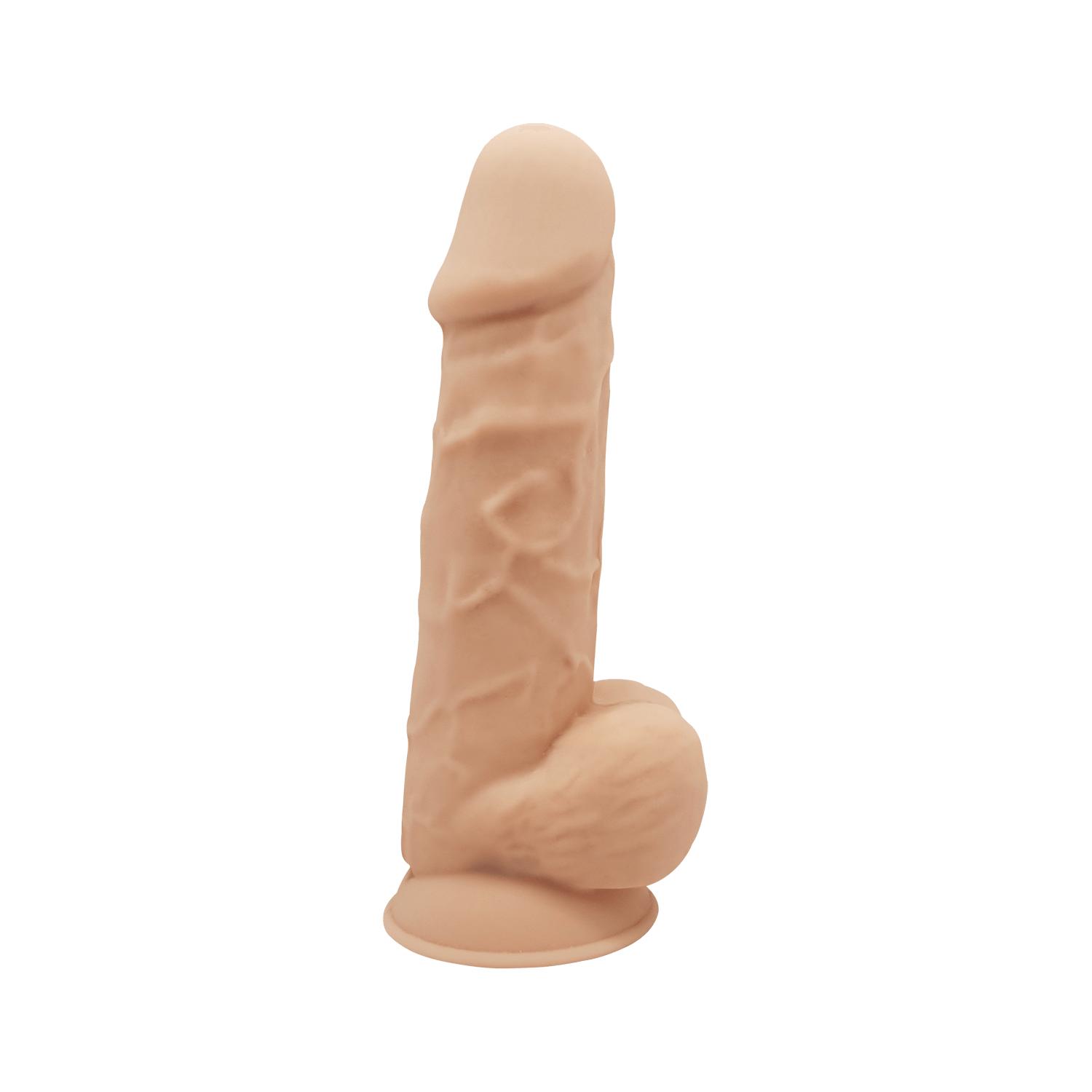 SILEXD Premium Silicone Dildo, 20,5 cm, Light Skin