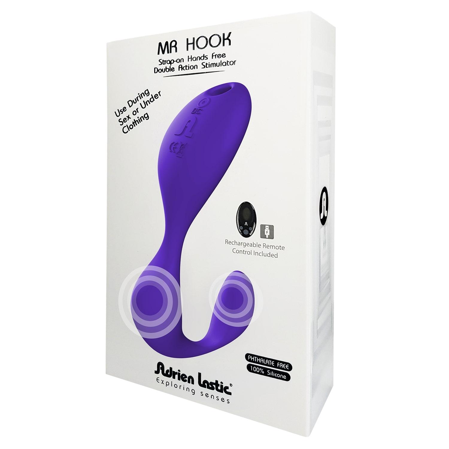 Adrien Lastic Mr.Hook + LRS Vibrator, Purple