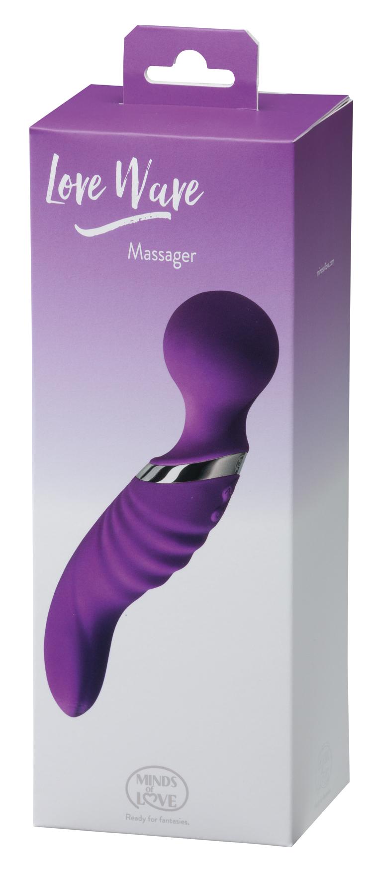 Minds of Love, Love Wave Massager, Purple, 21 cm