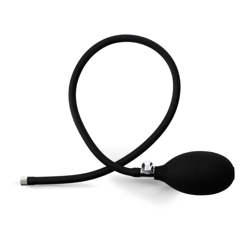 RudeRider Inflatable Butt Plug Black/Red with Steel Ball inside RudeRider Inflatable Butt Plug Black/Red with Steel Ball inside