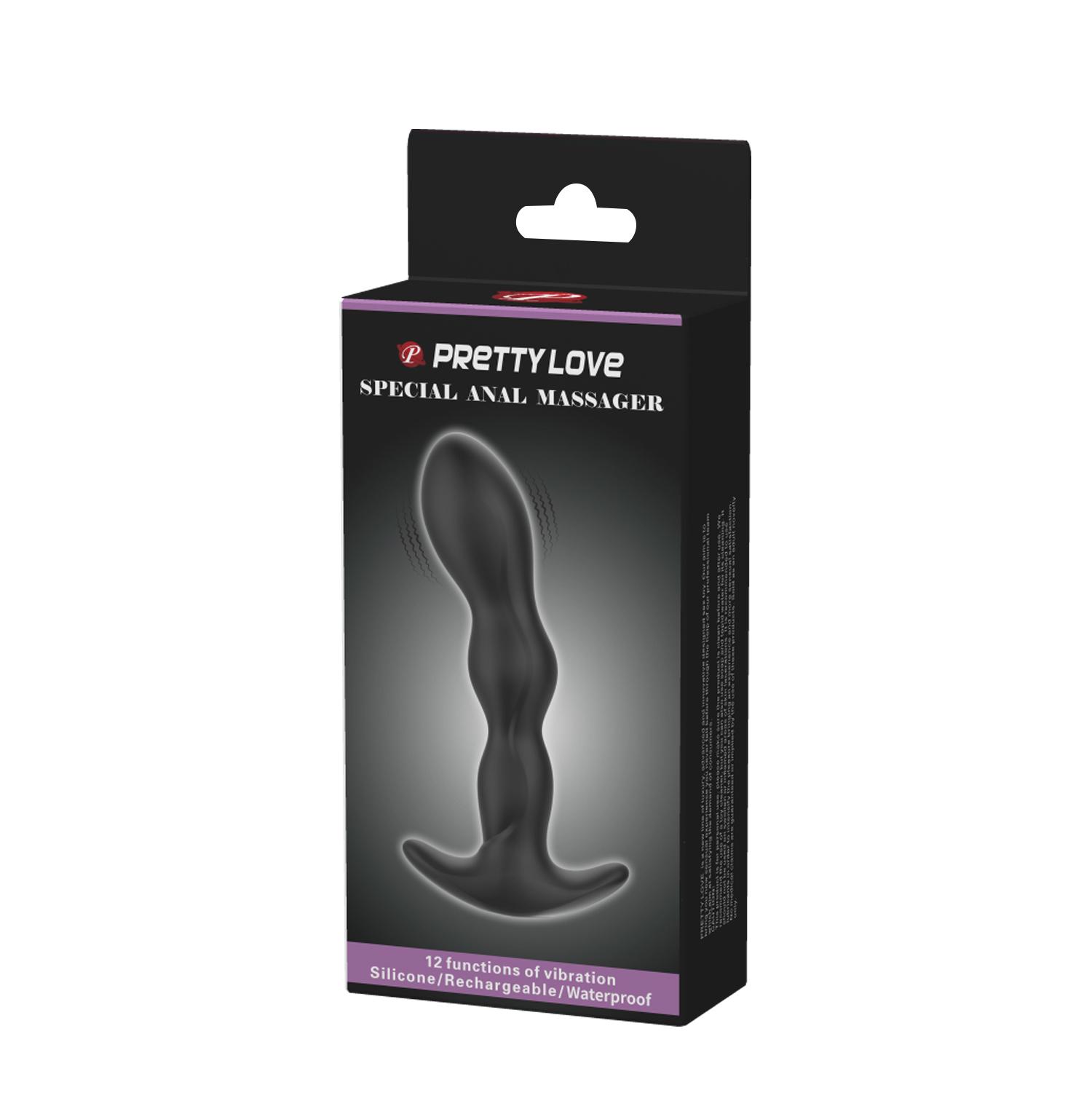 PRETTY LOVE - Yale Vibrating Prostate Massager, Black