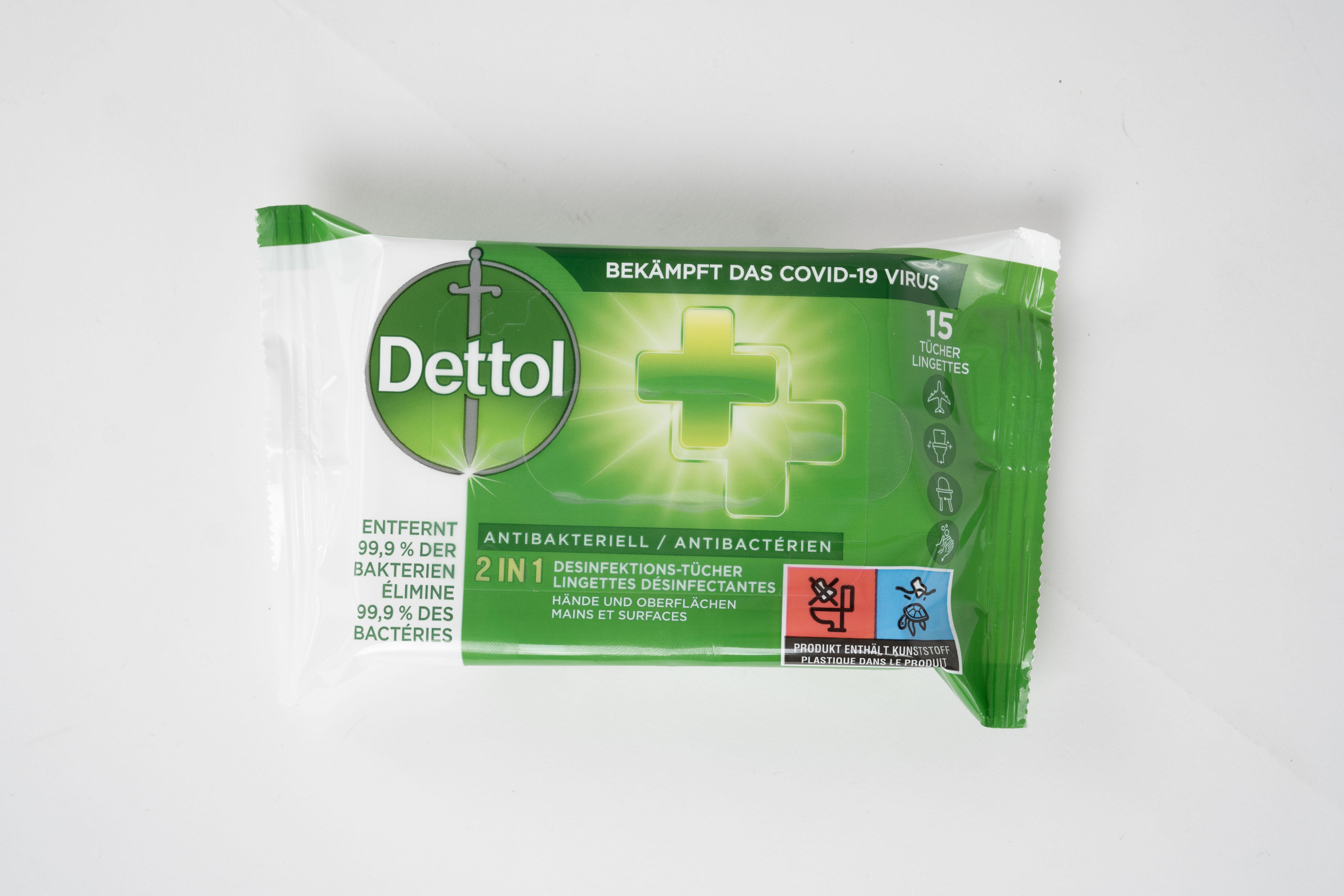 Dettol Travel Size 13er Desinfektionstheke 2-Fach