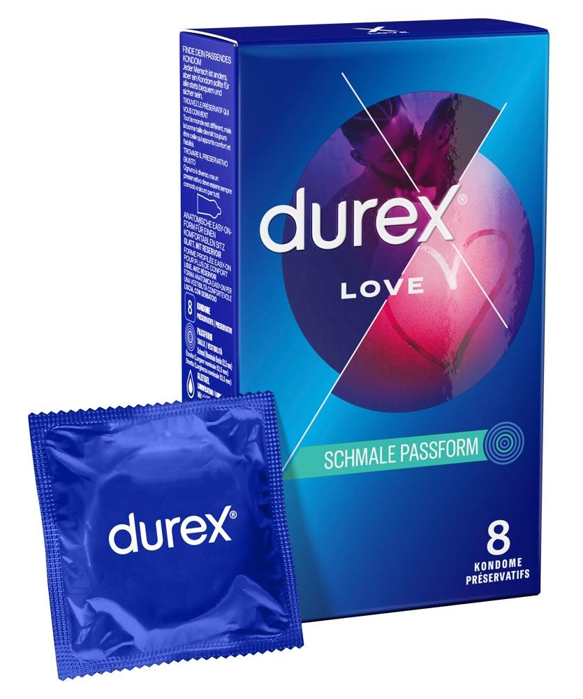 Durex Love Condoms 8 pcs, with Reservoir, Ø 52mm,190mm Durex Love Condoms 8 pcs, with Reservoir, Ø 52mm,190mm