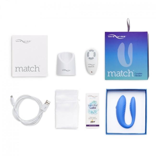 We-Vibe Match Couples Vibrator, Blue, 7,5 cm