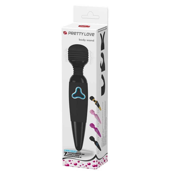 PRETTY LOVE - Body Wand, 7 functions of vibration, multi speed control, USB Rechargeable,LED lights ':45mm L:250mm PRETTY LOVE - Body Wand, 7 functions of vibration, multi speed control, USB Rechargeable,LED lights ':45mm L:250mm