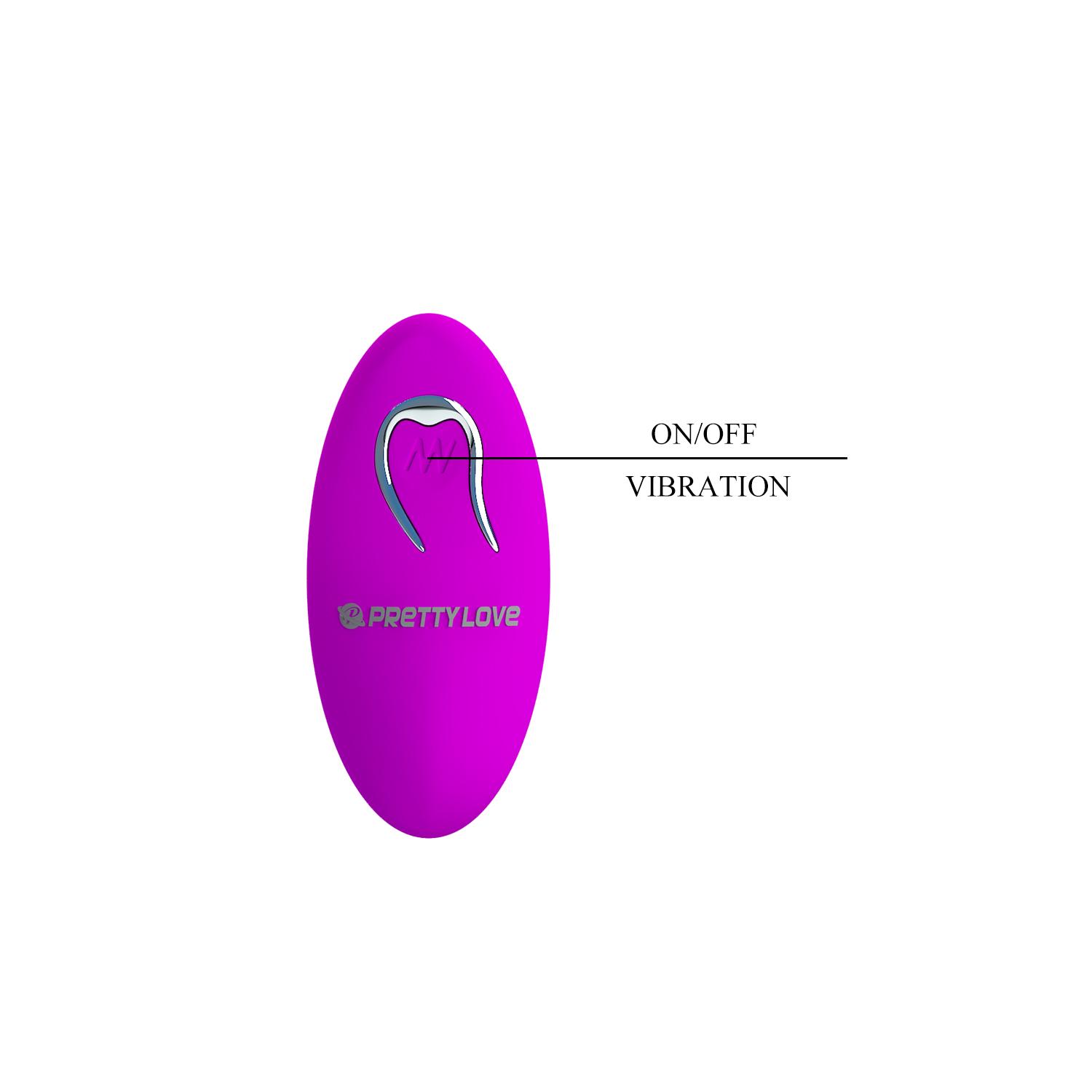PRETTY LOVE - Joanne, Remote control, 12-function vibration, bullet by 2AAA batteries operated, remote by 1 AAA battery operated L:71mm ':35mm PRETTY LOVE - Joanne, Remote control, 12-function vibration, bullet by 2AAA batteries operated, remote by 1 AAA battery operated L:71mm ':35mm