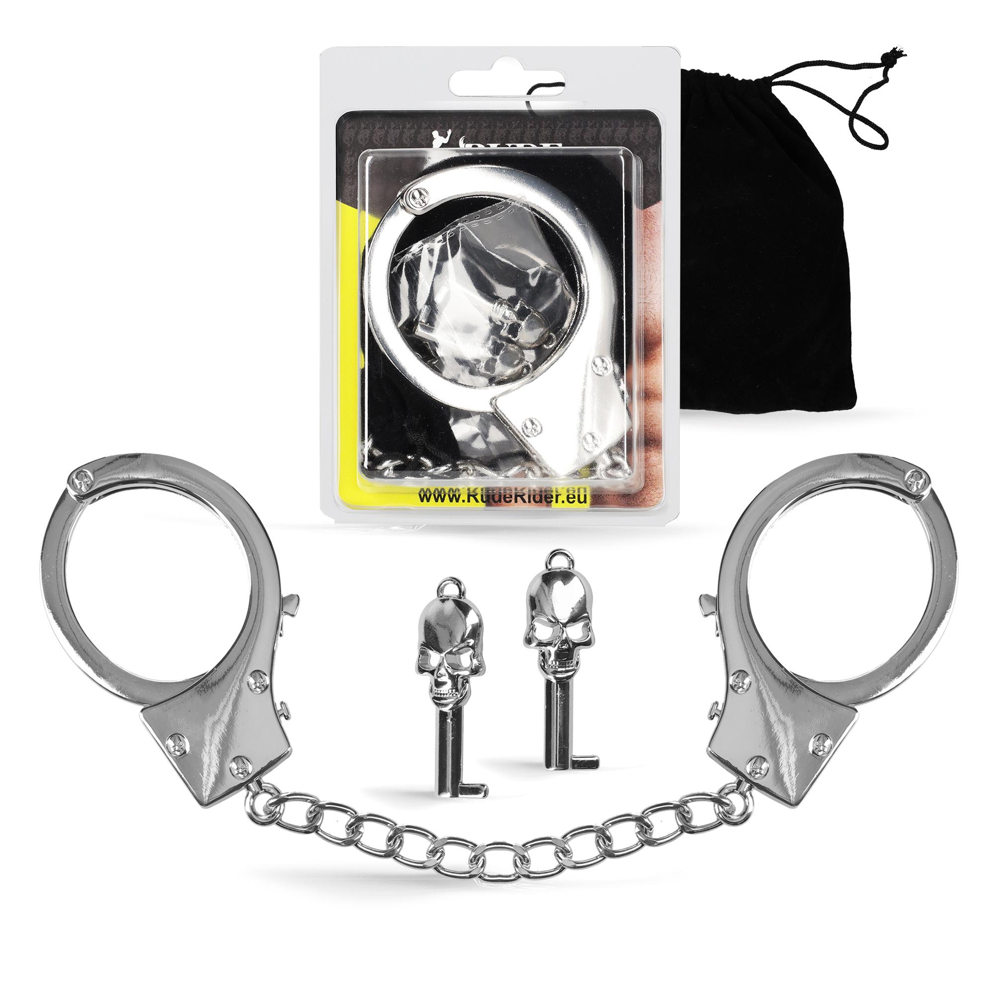 Rude Rider Hand Cuffs with Keys Zinc Alloy Rude Rider Hand Cuffs with Keys Zinc Alloy