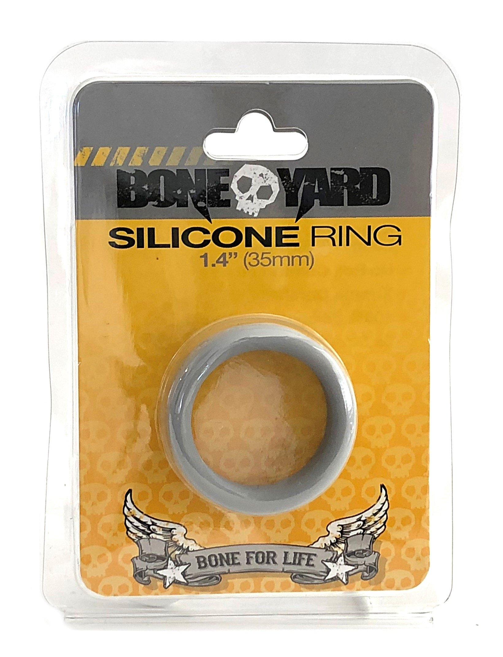 Boneyard Silicone Cockring, Grey, ¯ 35 mm