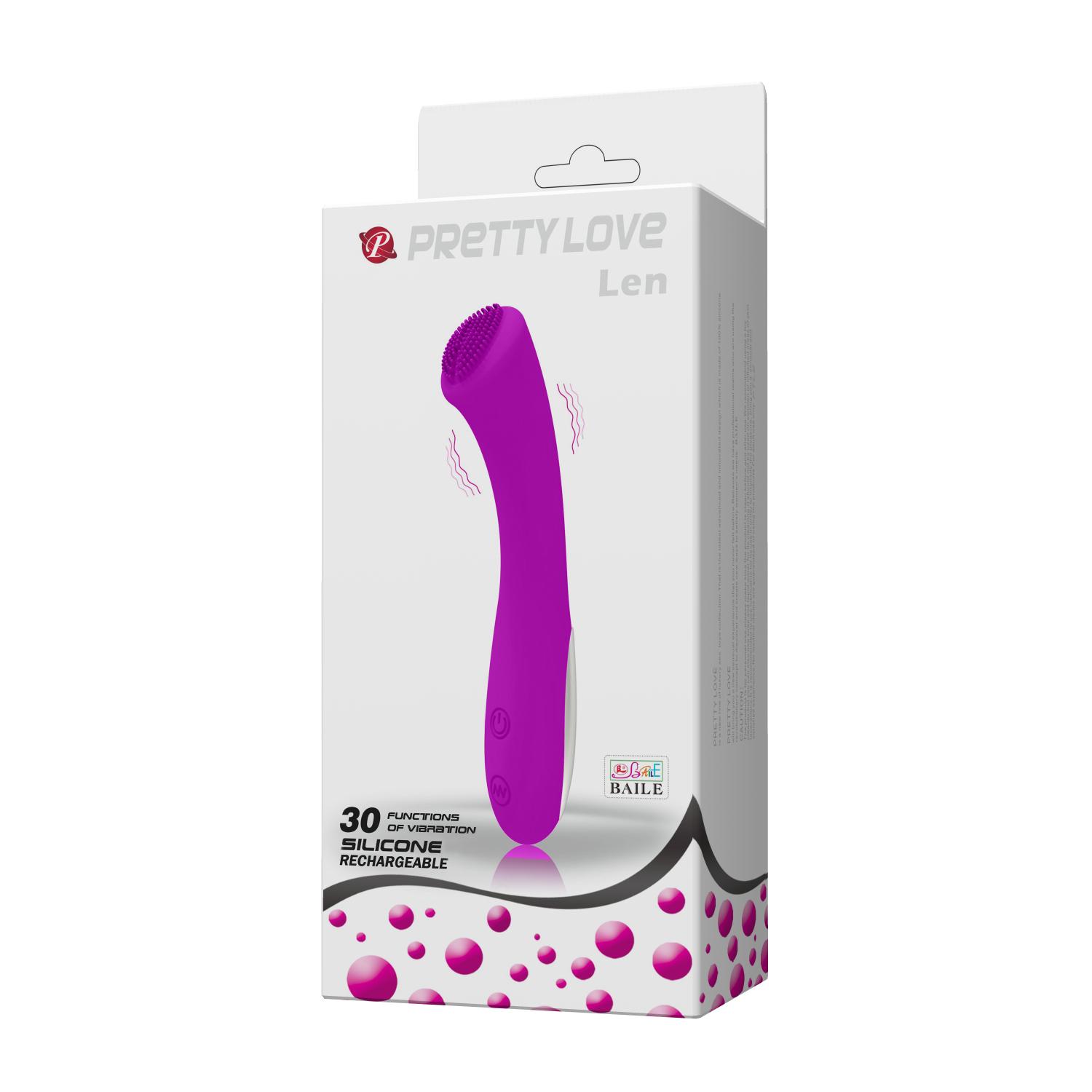 PRETTY LOVE - Len, 30 functions of vibrations, waterproof,USB rechargeable, Silicone ':31mm L:160mm PRETTY LOVE - Len, 30 functions of vibrations, waterproof,USB rechargeable, Silicone ':31mm L:160mm