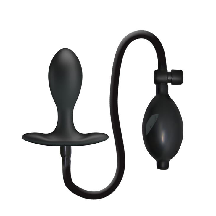 PRETTY LOVE - Unicorn, Silicone inflateable anal plug, 
solid inner ball, 
operated by hand pump with air release valve 32-91