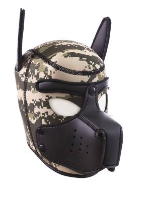 RudeRider Neoprene Puppy Hood Camo/Black, L size