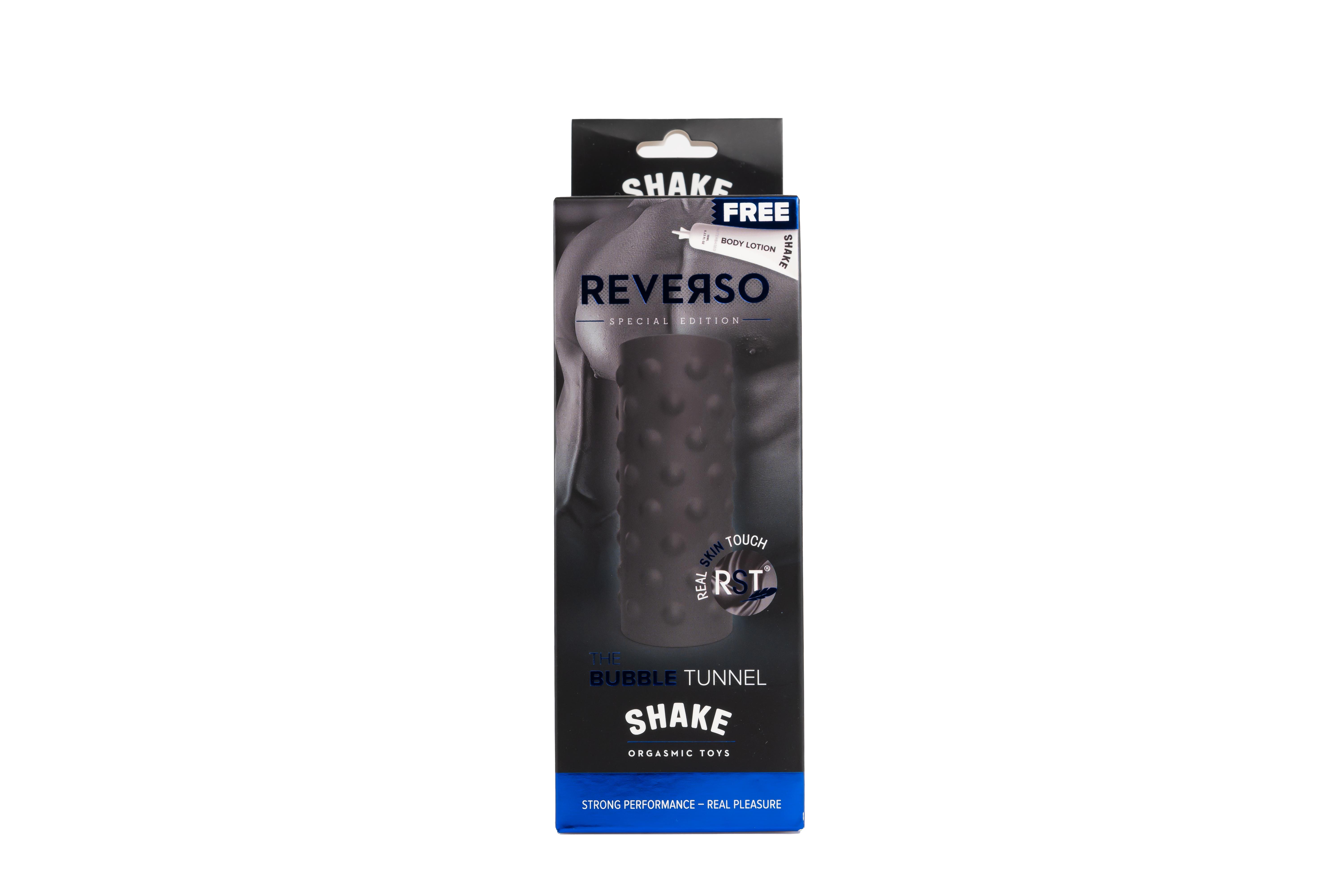 Shake Reverso: The Bubble Masturbator, 14,5 cm, Black