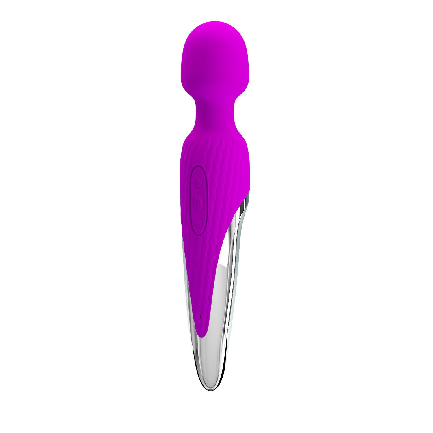 PRETTY LOVE - Nathanial, Super powerful body wand massager, 7 functions of vibration, 5 levels of speed adjustment, silicone, rechargeable ':260mm L:48mm PRETTY LOVE - Nathanial, Super powerful body wand massager, 7 functions of vibration, 5 levels of speed adjustment, silicone, rechargeable ':260mm L:48mm