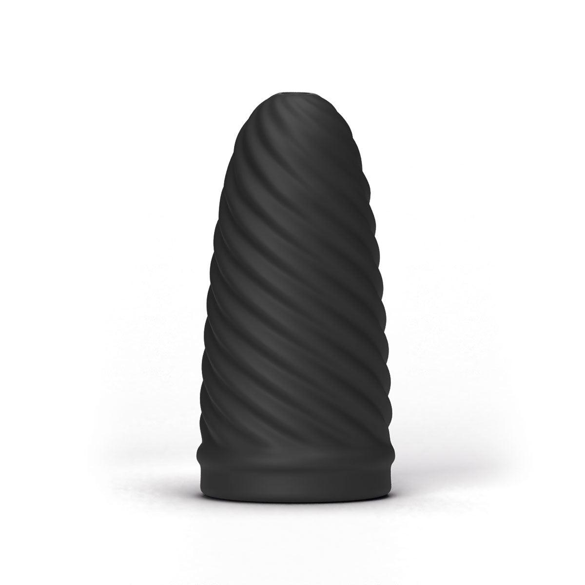 All Black Loop Masturbator, 17 cm