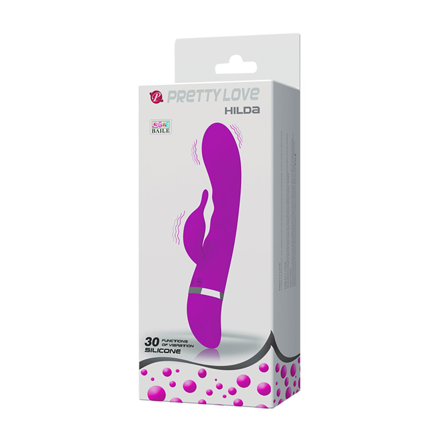PRETTY LOVE - Hilda, 30-functions of vibration, silicone, 2AAA batteries ':34mm L:189mm PRETTY LOVE - Hilda, 30-functions of vibration, silicone, 2AAA batteries ':34mm L:189mm
