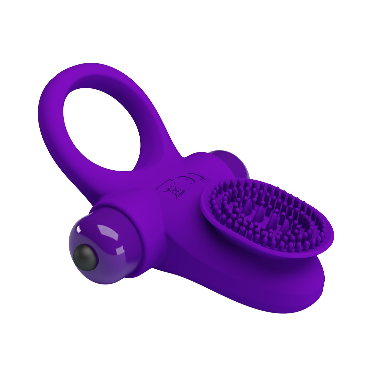 PRETTY LOVE - Vibrant Penis Ring, 56 mm, Purple PRETTY LOVE - Vibrant Penis Ring, 56 mm, Purple