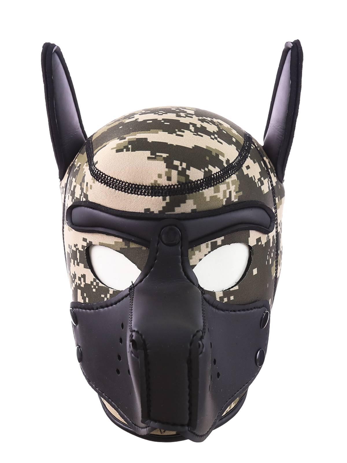 RudeRider Neoprene Puppy Hood Camo/Black, L size