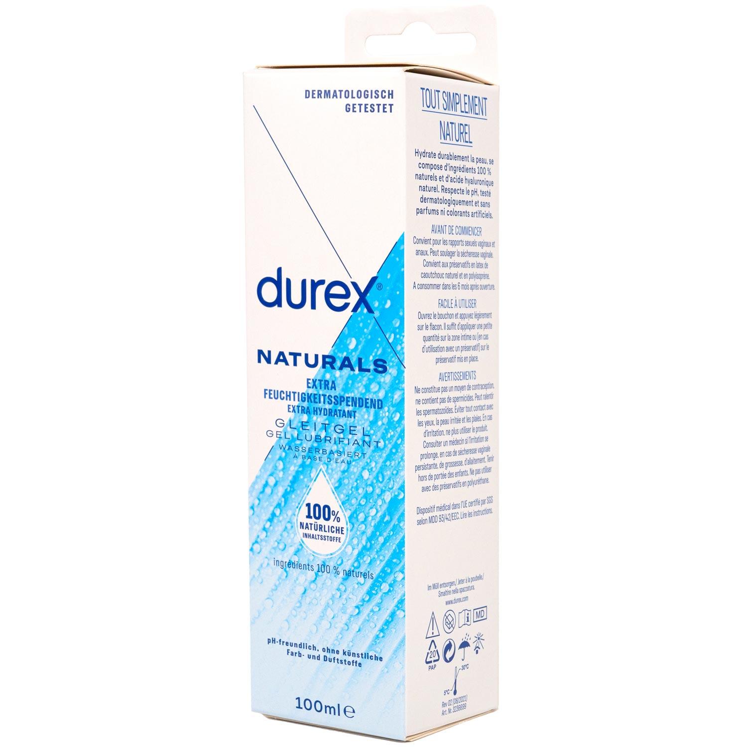 Durex Naturals Extra Feuchtigkeitsspendend Gleitgel, 100 ml (3,4 fl.oz.) Durex Naturals Extra Feuchtigkeitsspendend Gleitgel, 100 ml (3,4 fl.oz.)