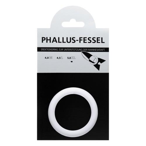 AMARELLE Phallus-Fessel, Latex Cockring, XL, White, ¯ 50 mm