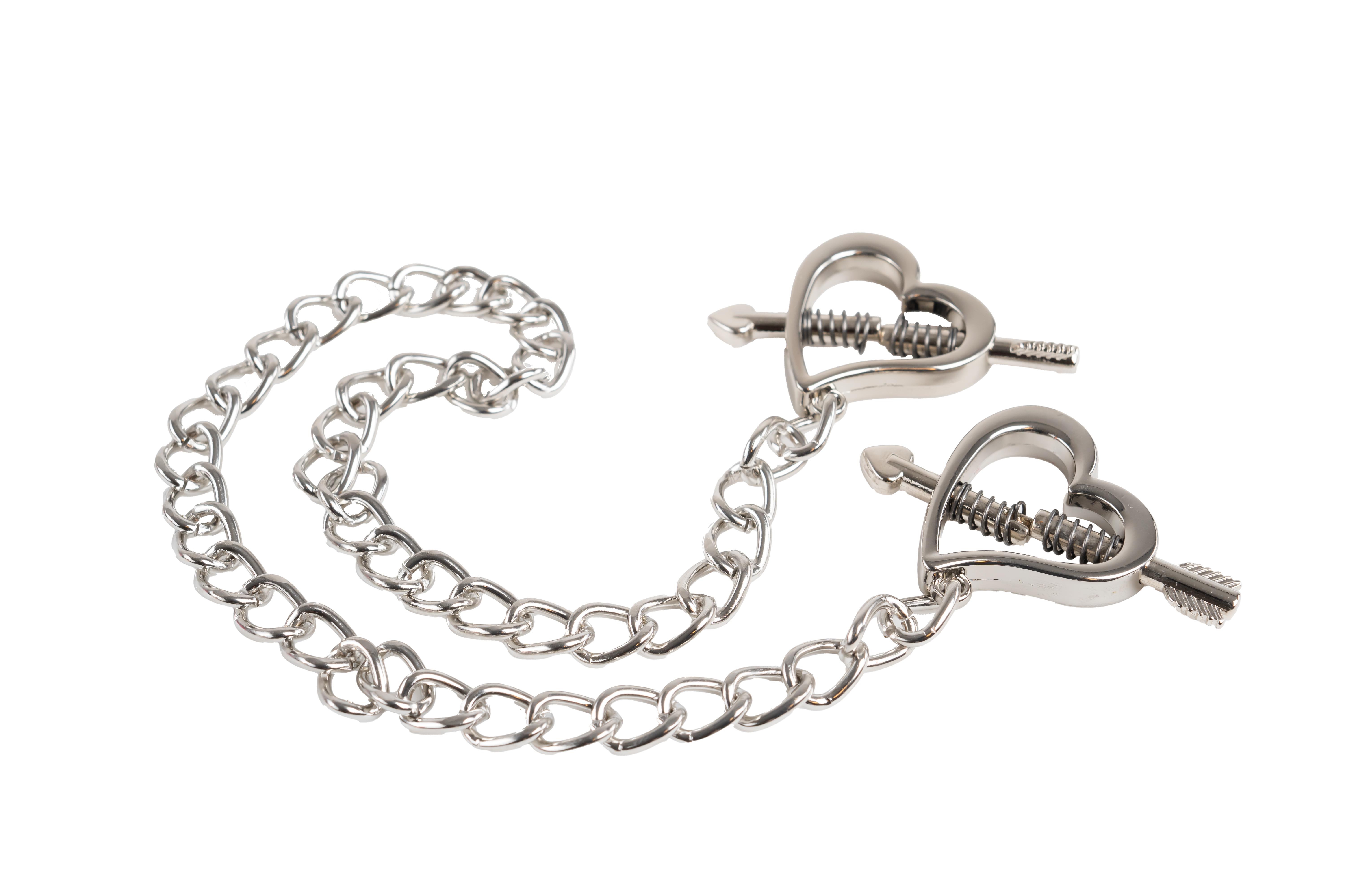 Heart shaped nipple clamps