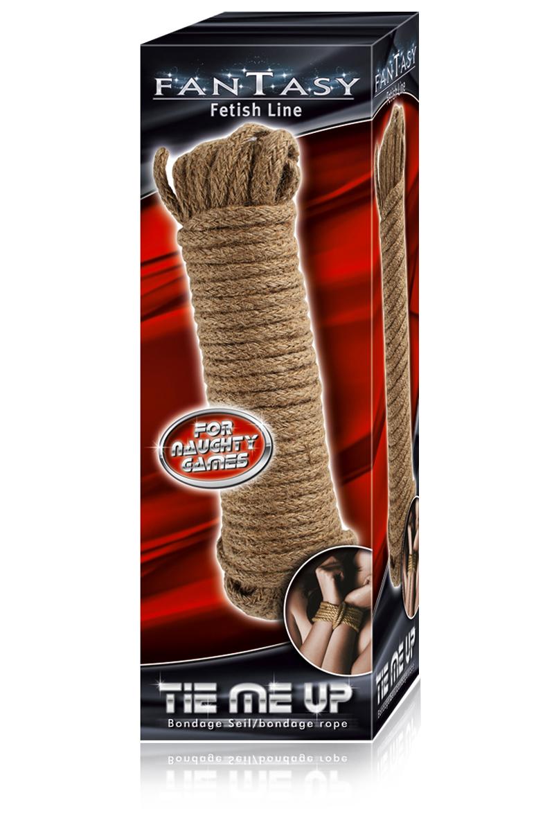 S&T FANTASY Fetish Line, Tie me up!, Cotton Bondage Rope, Brown, 10m