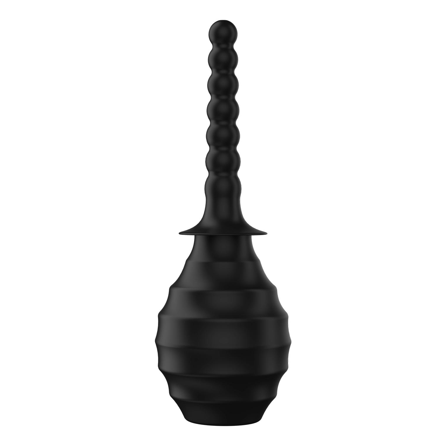 MR PLAY - Anal Douche, Anal Douche Enema Cleaner'the nozzle length: 145mm'capacity: 330ml, Color: black 89-262