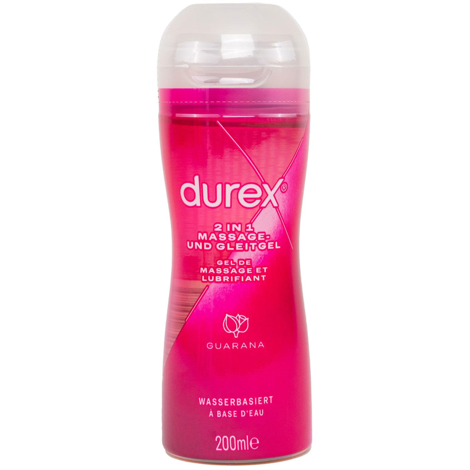 Durex Play 2 in 1, Massage & Lubricant with Guarana, Water Based, 200 ml