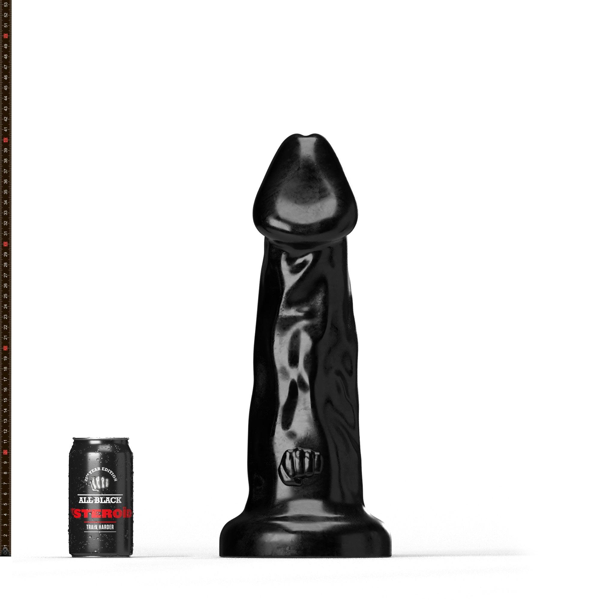 All Black Steroid Olympus Dildo, 45,5 cm