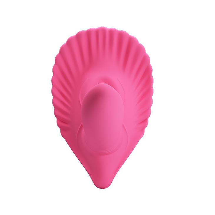 PRETTY LOVE - Fancy Clamshell, 12-functions of vibration, silicone, mobile APP control, 1AAA battery ':26mm L:104mm H:60mm PRETTY LOVE - Fancy Clamshell, 12-functions of vibration, silicone, mobile APP control, 1AAA battery ':26mm L:104mm H:60mm