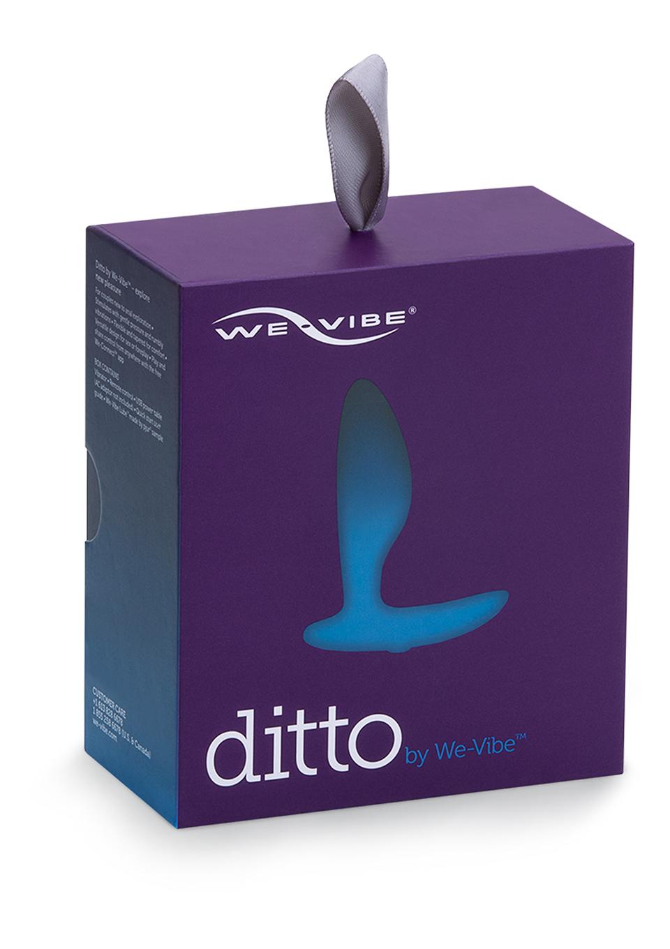 We-Vibe Ditto, Vibrating Butt Plug, Blue, 8,8 cm