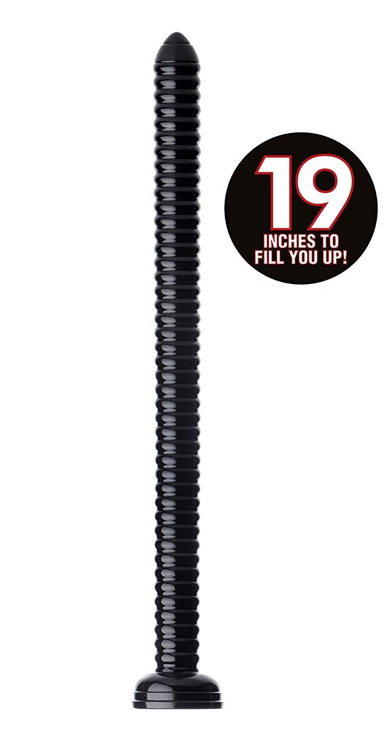 HOSED Ribbed Hose 19 Inch Dong, 51 cm, Black