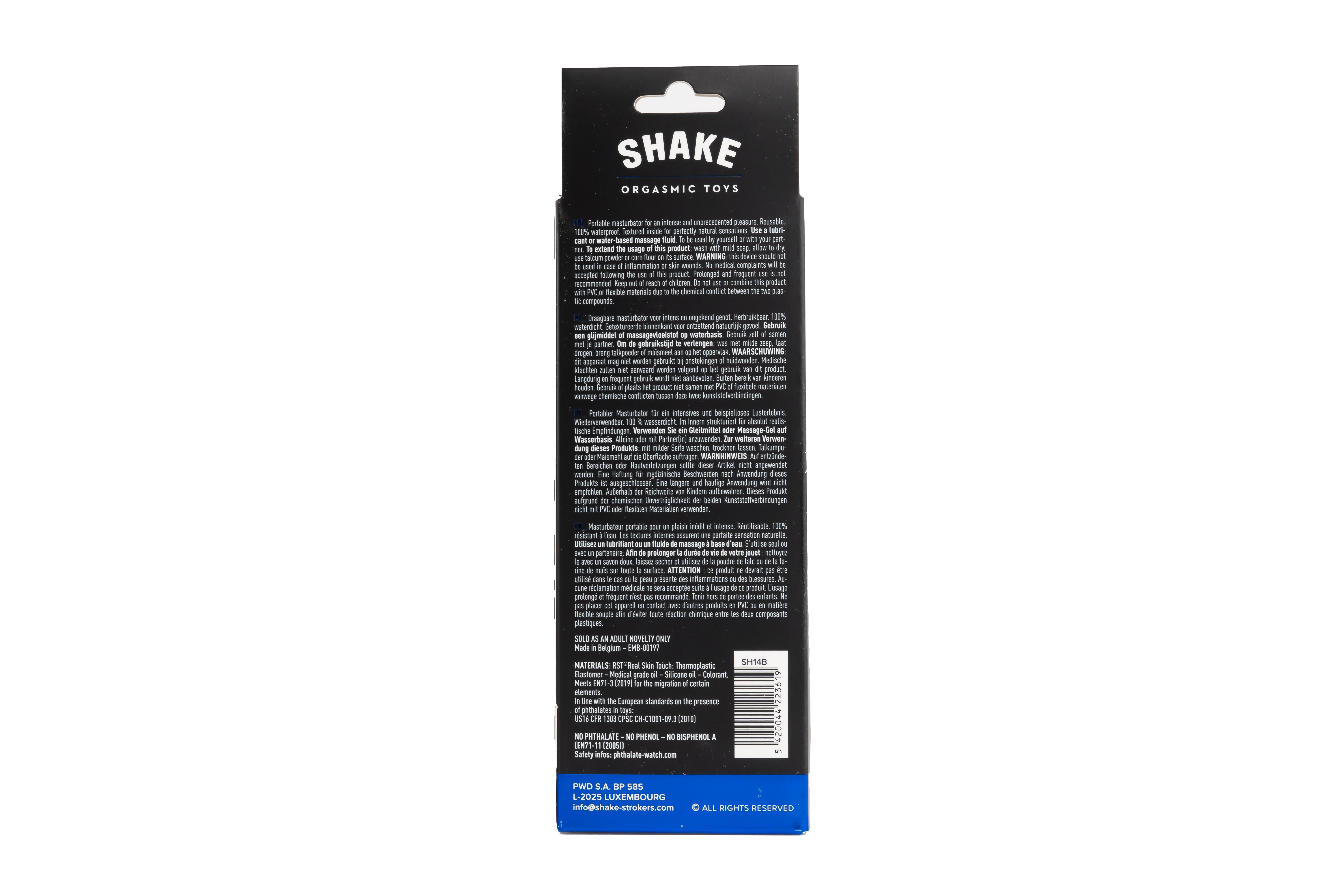 Shake Reverso: The Bubble Masturbator, 14,5 cm, Black