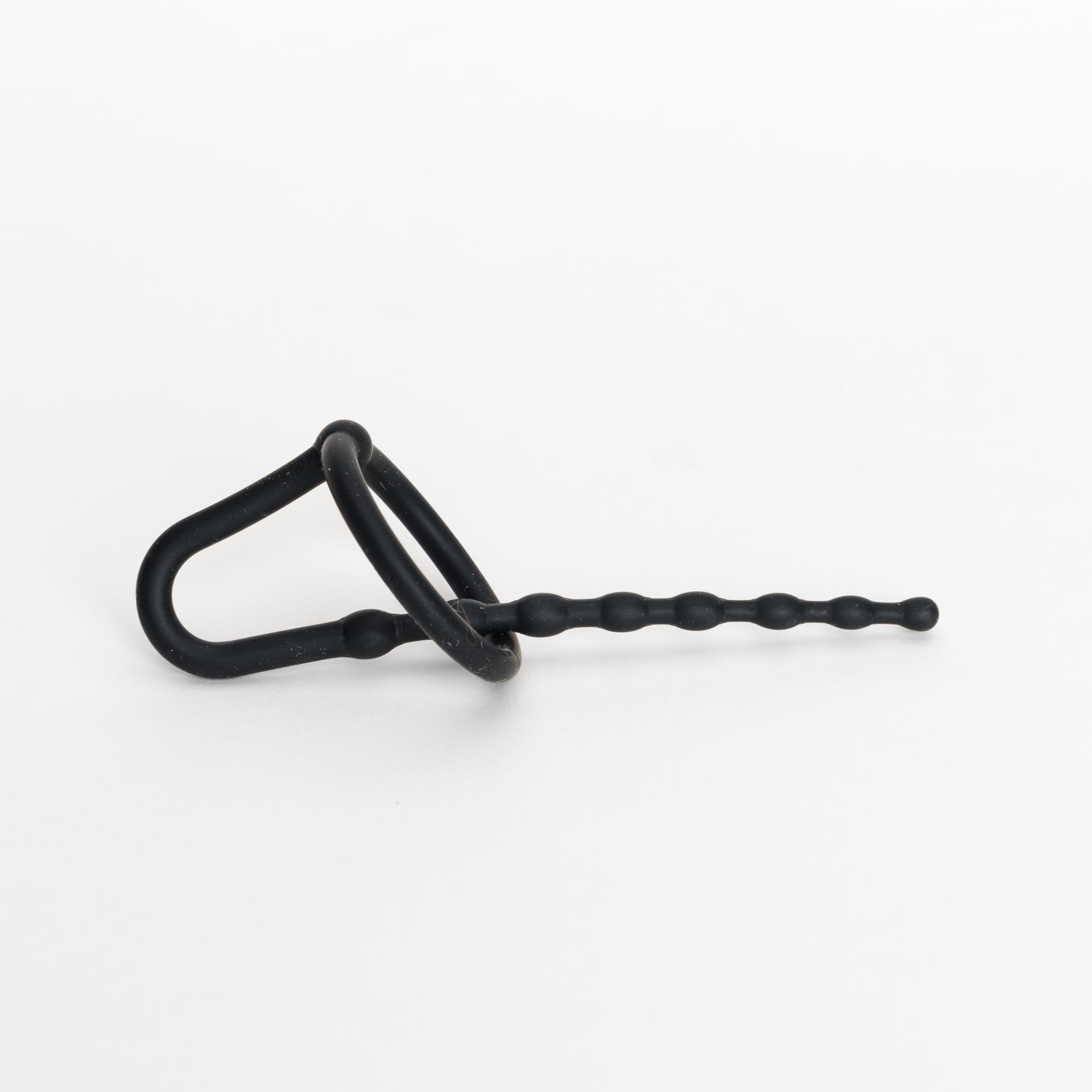 Sport Fucker Dipstick Sounding & Cockring, Black
