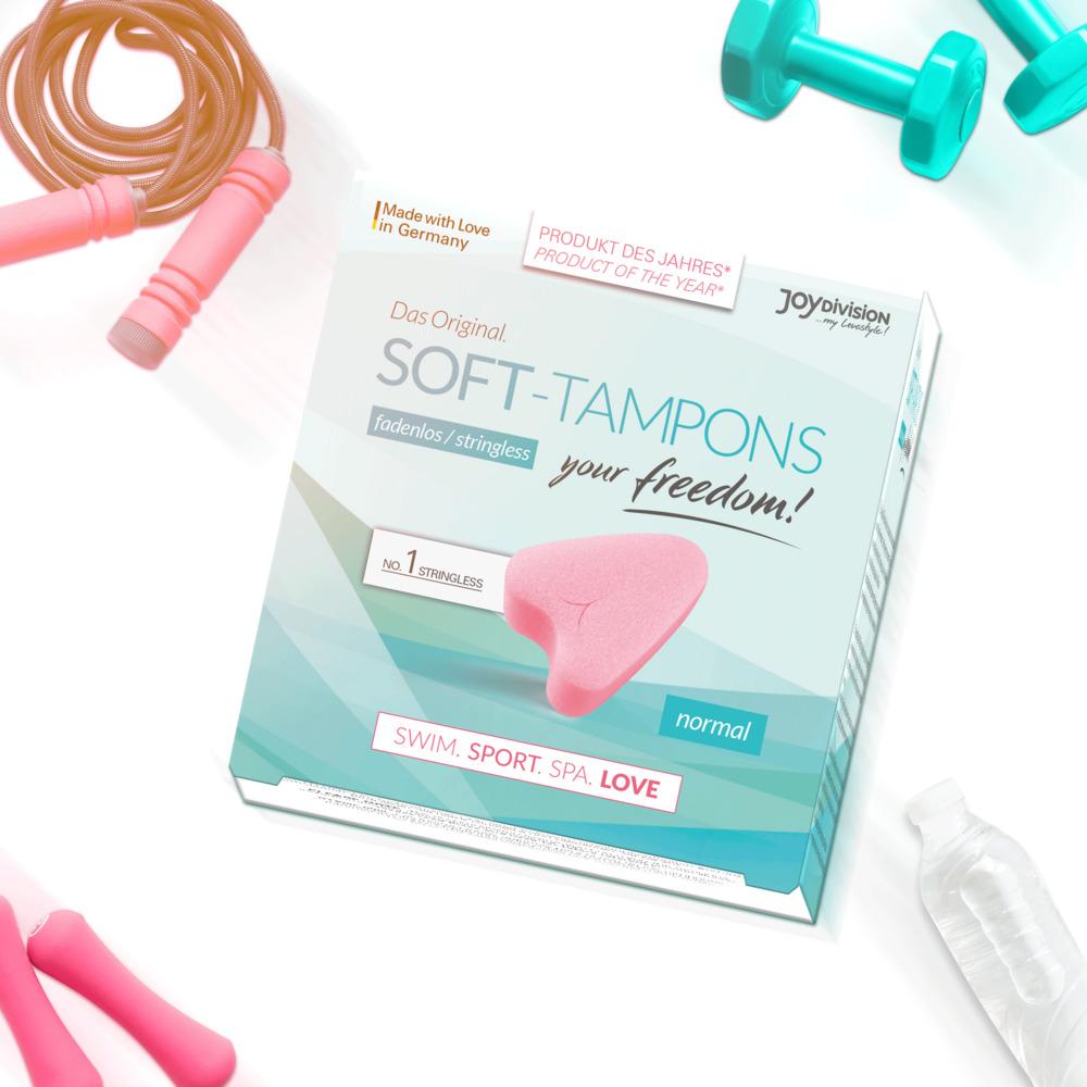 JoyDivision Soft-Tampons Stringless, Normal, 3 pcs