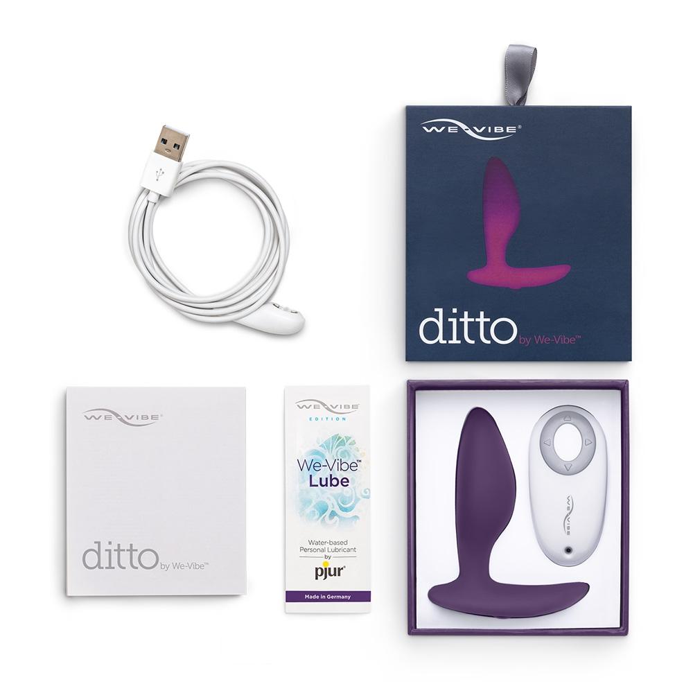 We-Vibe Ditto Vibrating Butt Plug, Purple, 8,8 cm