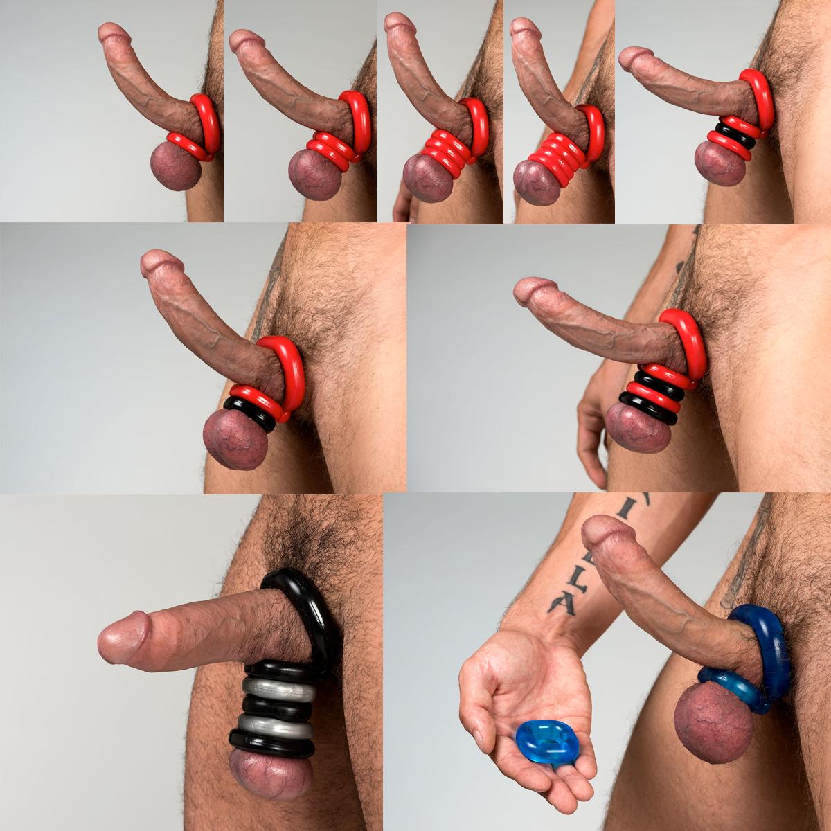 Sport Fucker Boner Expansion 2-Pack Cockring, Black Sport Fucker Boner Expansion 2-Pack Cockring, Black
