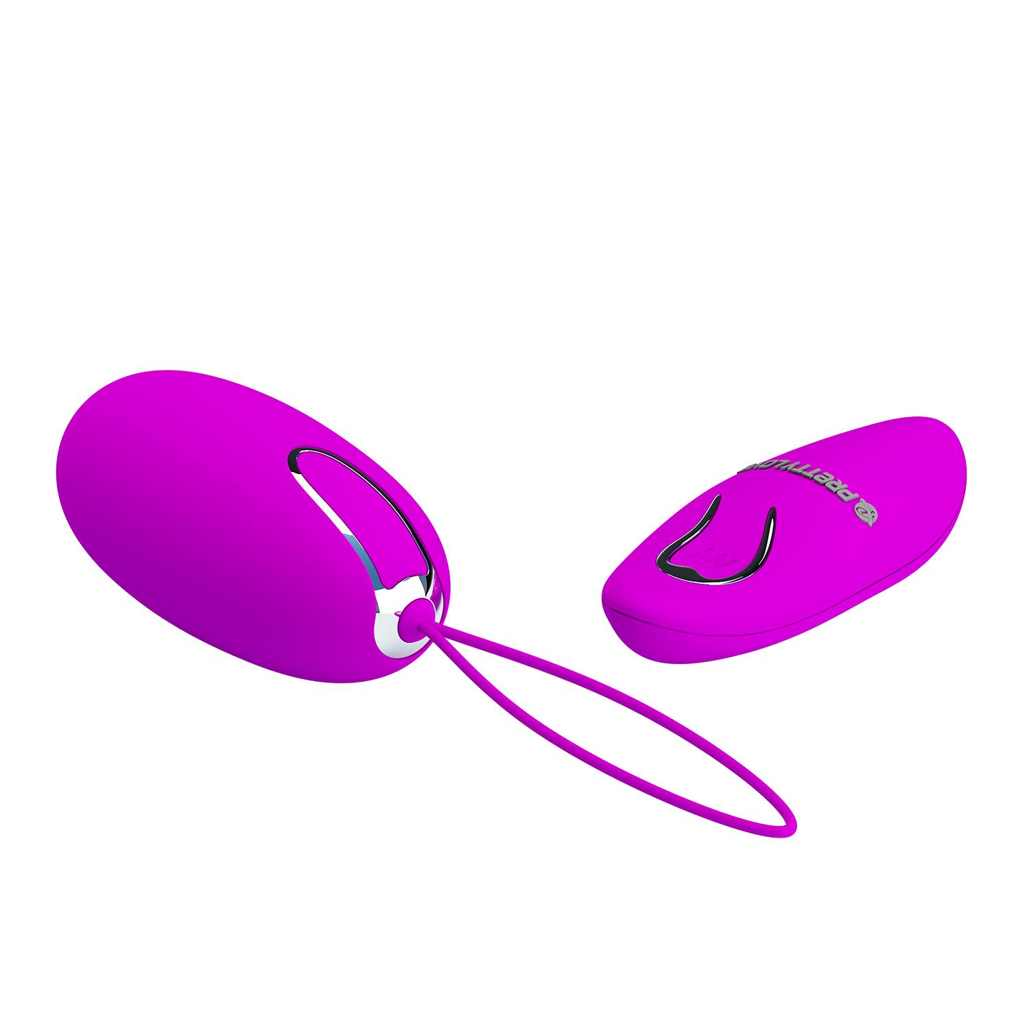 PRETTY LOVE - Joyce, Remote control, 12 functions of vibration, rechargeable stimulator with silicone cover, remote by 1 AAA battery operated L:78mm ':37mm PRETTY LOVE - Joyce, Remote control, 12 functions of vibration, rechargeable stimulator with silicone cover, remote by 1 AAA battery operated L:78mm ':37mm