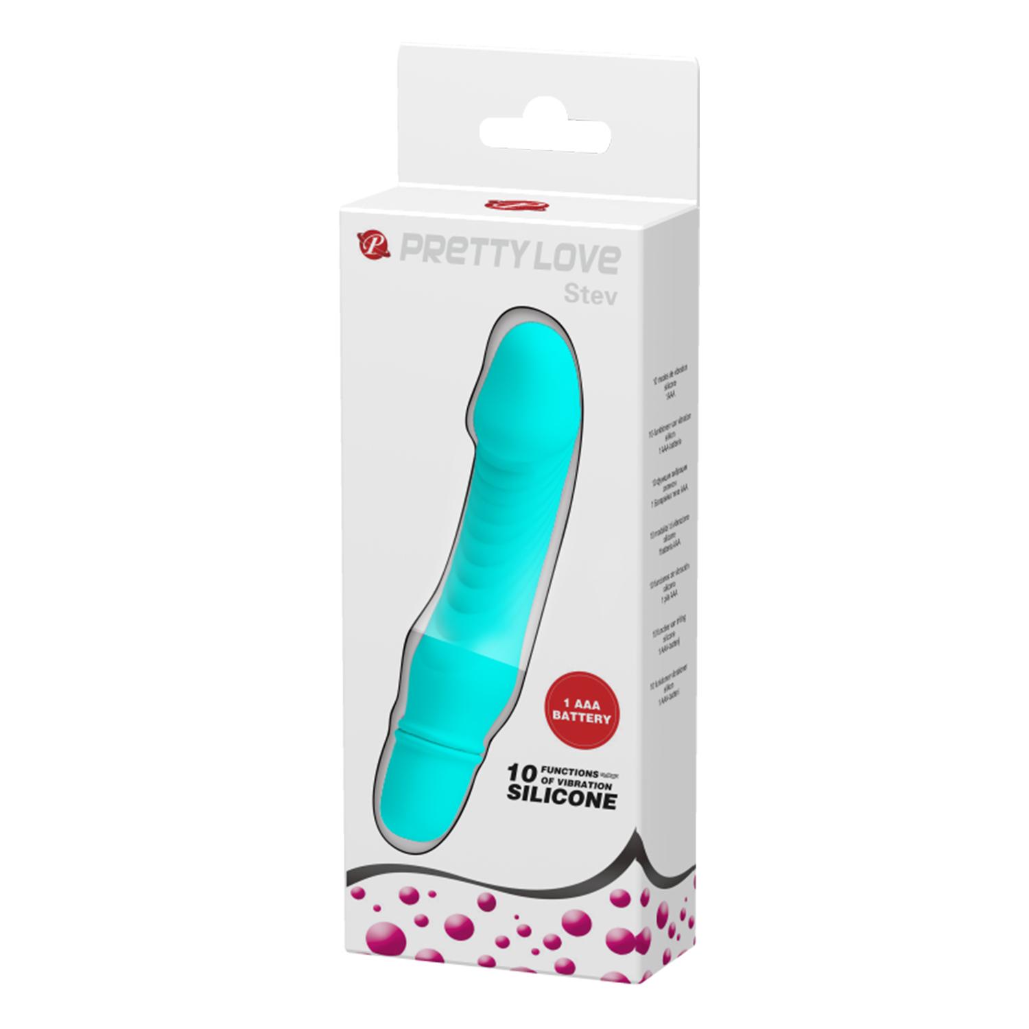 PRETTY LOVE - Stev Vibrator, Turquoise PRETTY LOVE - Stev Vibrator, Turquoise