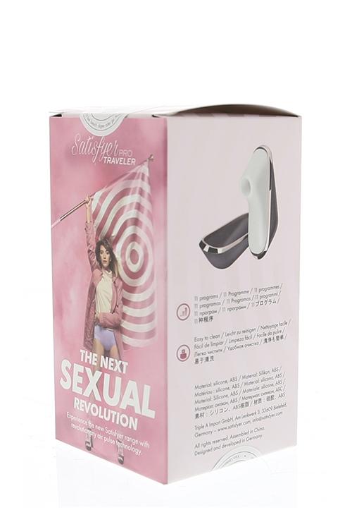 Satisfyer Pro Traveler Masturbator, Black, 9,5 cm