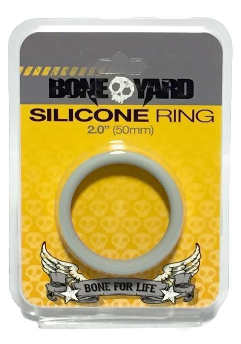 Boneyard Silicone Cockring, Grey, ¯ 50 mm