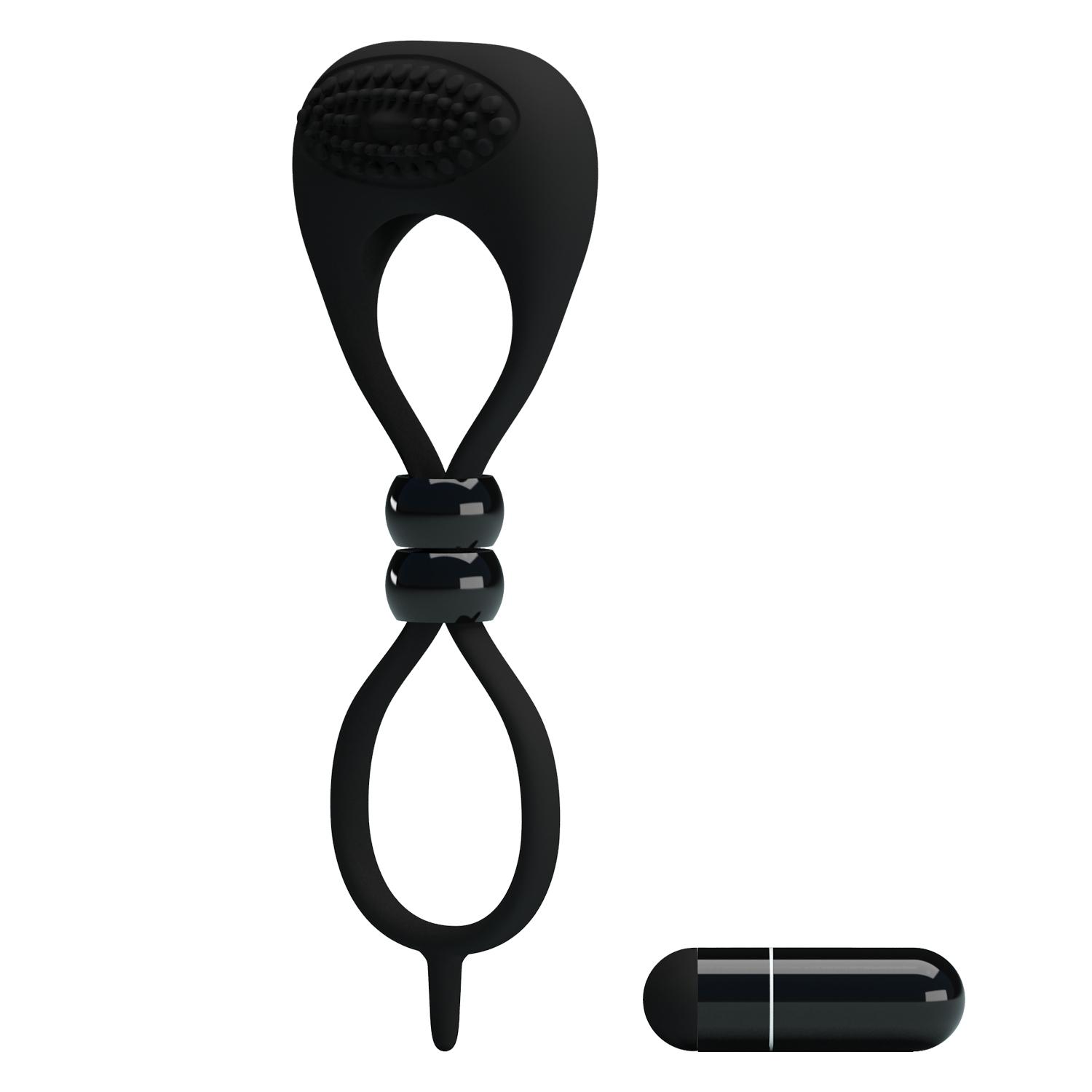 PRETTY LOVE - Locker, Cock ring, silicone, Lockable design, powerful vibration W:50mm  L'136mm