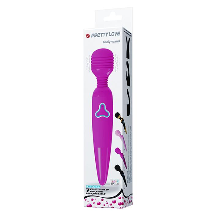 PRETTY LOVE - Body Wond, 7 functions of vibration, multi speed control, USB Rechargeable,LED lights ':45mm L:250mm PRETTY LOVE - Body Wond, 7 functions of vibration, multi speed control, USB Rechargeable,LED lights ':45mm L:250mm