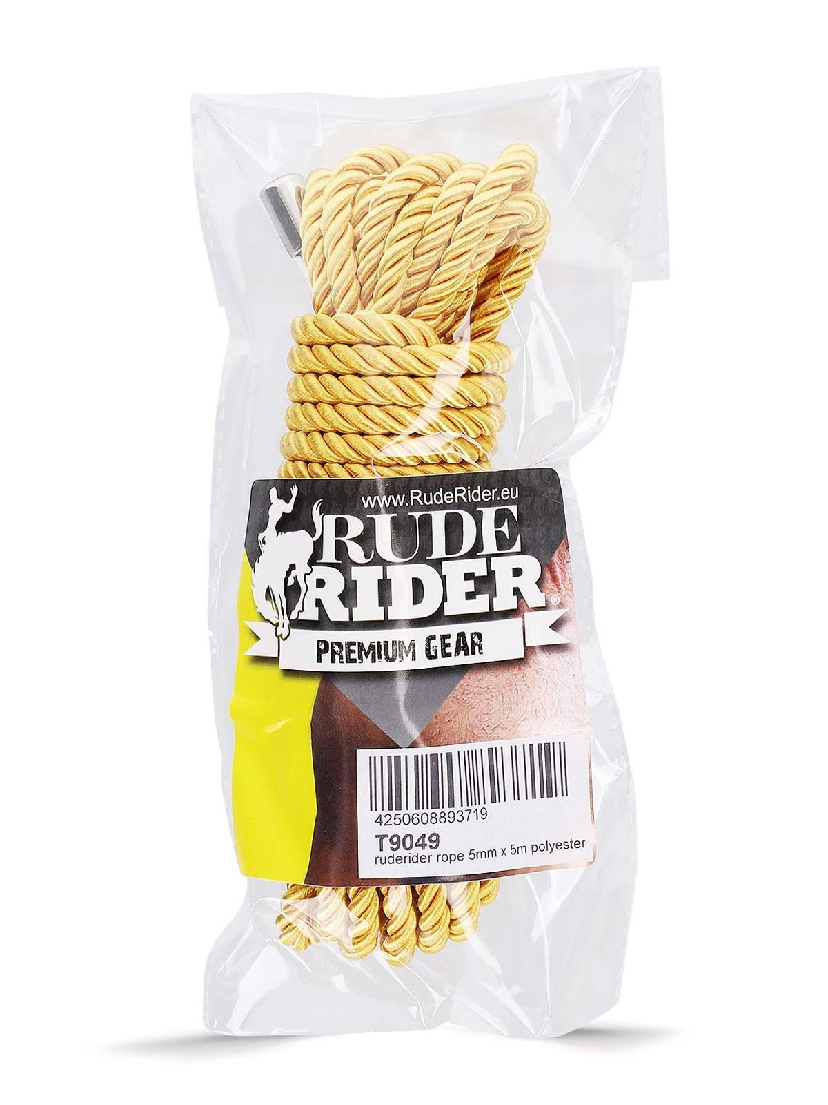 Rude Rider Rope 5mm x 5m Polyester Yellow Rude Rider Rope 5mm x 5m Polyester Yellow