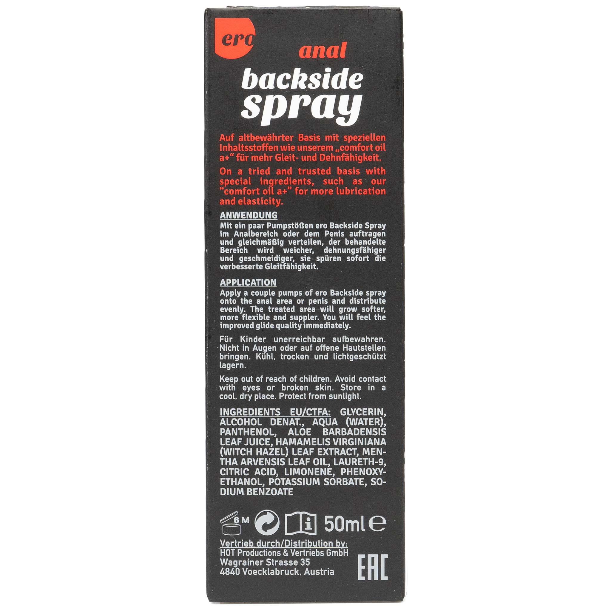 ero by HOT, ero ANAL BACKSIDE Spray, 50ml/1.7fl.oz