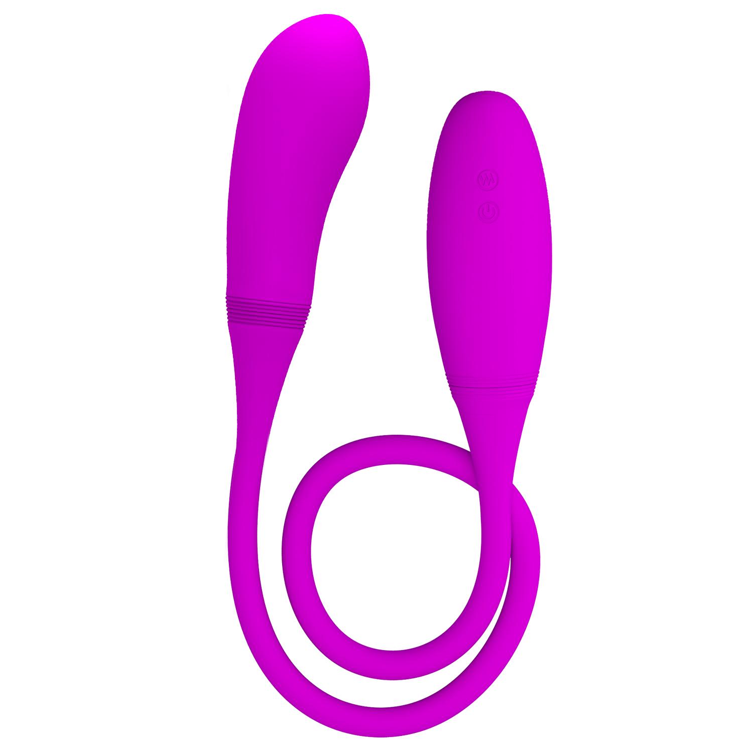 PRETTY LOVE - Snaky Vibe, 7 functions of vibration, 3 functions of tickling, USB rechargeable, silicone ':31mm   L:600mm